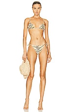 Tropic of C Equator Bikini Top in Tigresa, view 4, click to view large image.