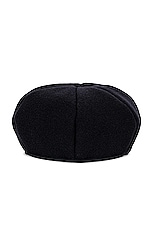 Toteme Soft Felted Beret in Navy, view 1, click to view large image.