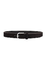Toteme Slim Trouser Belt in Espresso, view 1, click to view large image.
