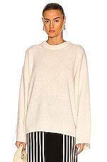 Totême Knit Monogram Sweater - Off-White