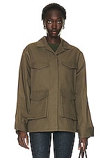 Toteme Army Jacket in Khaki Green | FWRD