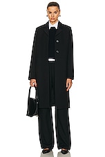 Toteme Petite Tailored Coat in Black, view 1, click to view large image.