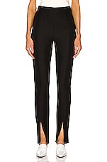 Toteme Skinny Slit Trousers in Black, view 1, click to view large image.