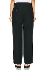 Toteme Tailored Suit Trouser in Black, view 3, click to view large image.
