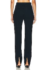 Toteme Slim Crepe Suit Trouser in Navy, view 3, click to view large image.