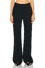 Toteme Flared Evening Trouser in Black, view 1, click to view large image.