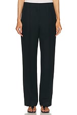 Toteme Straight Tailored Trousers in Black, view 1, click to view large image.