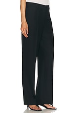 Toteme Straight Tailored Trousers in Black, view 2, click to view large image.