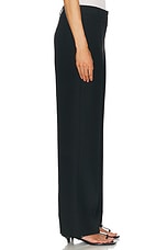 Toteme Straight Tailored Trousers in Black, view 3, click to view large image.