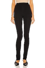 Toteme Zip Legging in Black, view 2, click to view large image.