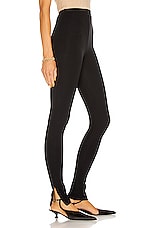Toteme Zip Legging in Black, view 3, click to view large image.