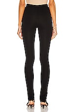 Toteme Zip Legging in Black, view 4, click to view large image.