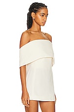 Toteme Off Shoulder Evening Top in Macadamia, view 2, click to view large image.