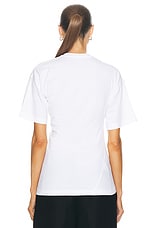 Toteme Twisted Jersey Tee in Off White, view 4, click to view large image.