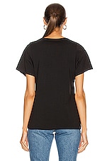 Toteme Curved Seam Tee in Black, view 4, click to view large image.