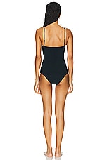 Toteme Bra One Piece Swimsuit in Black, view 4, click to view large image.