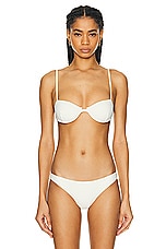 Toteme Bra Bikini Top in Tofu, view 1, click to view large image.