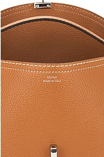 Toteme T Lock Top Handle Bag in Tan, view 7, click to view large image.