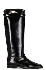 Toteme The Riding Boot in Black, view 1, click to view large image.