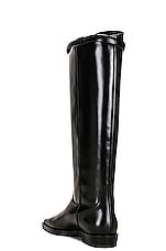 Toteme The Riding Boot in Black, view 3, click to view large image.