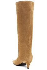 Toteme Wide Shaft Boots in Caramel, view 3, click to view large image.