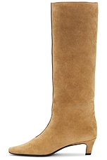 Toteme Wide Shaft Boots in Caramel, view 5, click to view large image.