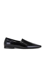 Toteme Piped Loafer in Black, view 1, click to view large image.