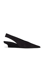 Toteme The Wedge Heel Slingback in Black, view 1, click to view large image.