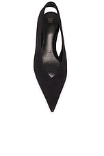 Toteme The Wedge Heel Slingback in Black, view 4, click to view large image.