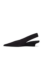 Toteme The Wedge Heel Slingback in Black, view 5, click to view large image.