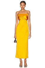 TOVE Lara Dress in Golden Yellow, view 1, click to view large image.