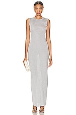 TOVE Vero Knitted Dress in Silver, view 1, click to view large image.