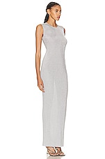 TOVE Vero Knitted Dress in Silver, view 2, click to view large image.