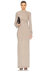 TOVE Alice Knitted Dress in Camel, view 1, click to view large image.