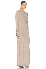 TOVE Alice Knitted Dress in Camel, view 2, click to view large image.