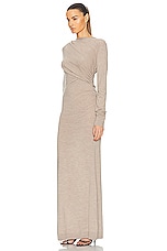 TOVE Alice Knitted Dress in Camel, view 3, click to view large image.