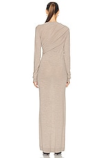 TOVE Alice Knitted Dress in Camel, view 4, click to view large image.