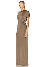 TOVE Inez Dress in Natural Brown, view 3, click to view large image.