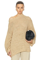 TOVE Juin Knitted Top in Stone, view 1, click to view large image.