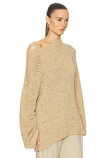 TOVE Juin Knitted Top in Stone, view 2, click to view large image.
