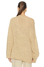 TOVE Juin Knitted Top in Stone, view 3, click to view large image.