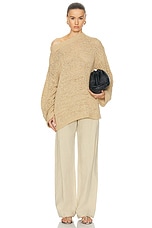 TOVE Juin Knitted Top in Stone, view 4, click to view large image.