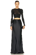 TOVE Jasmin Skirt in Black, view 4, click to view large image.
