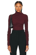 TOVE Leomie Top in Deep Claret, view 1, click to view large image.