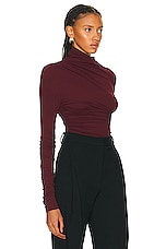 TOVE Leomie Top in Deep Claret, view 2, click to view large image.