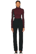 TOVE Leomie Top in Deep Claret, view 5, click to view large image.