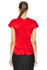 TOVE Fiana Top in Vivid Red, view 3, click to view large image.