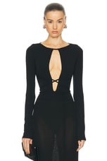 TOVE Jennifer Bodysuit in Black, view 1, click to view large image.