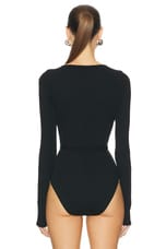 TOVE Jennifer Bodysuit in Black, view 4, click to view large image.