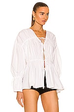 TOVE Cleo Top in White, view 2, click to view large image.